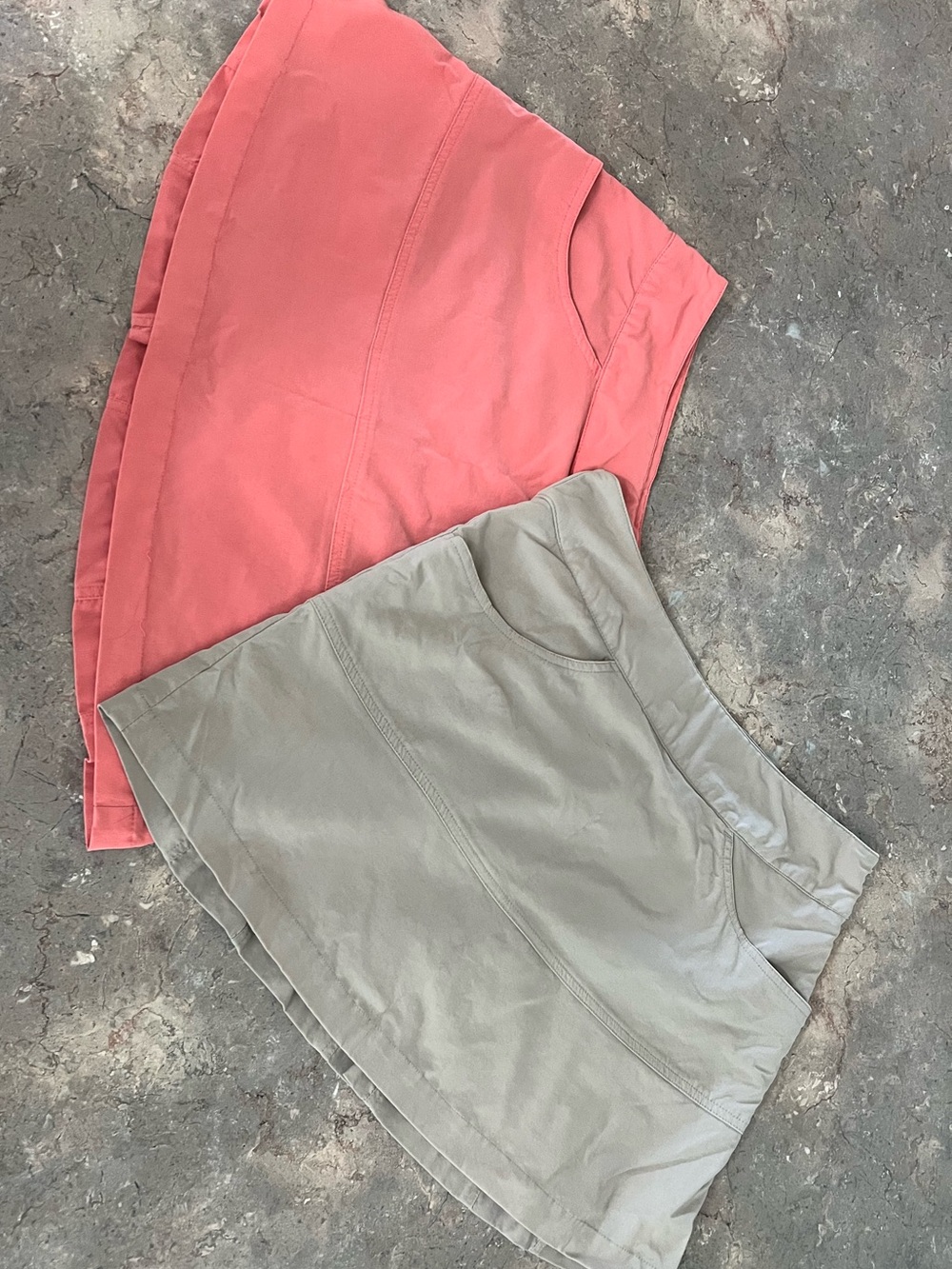 Magellan Outdoors Coral and Tan Outdoor Skorts - Pair